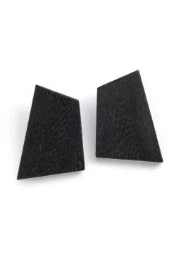Acacia Wood Geometric Earrings