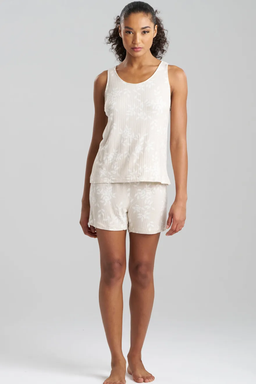 Aria Printed Rib Ease Shorts PJ