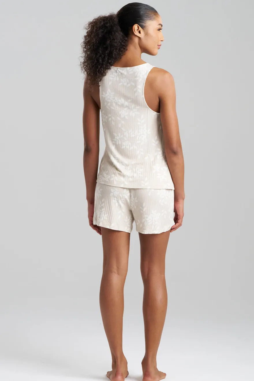 Aria Printed Rib Ease Shorts PJ
