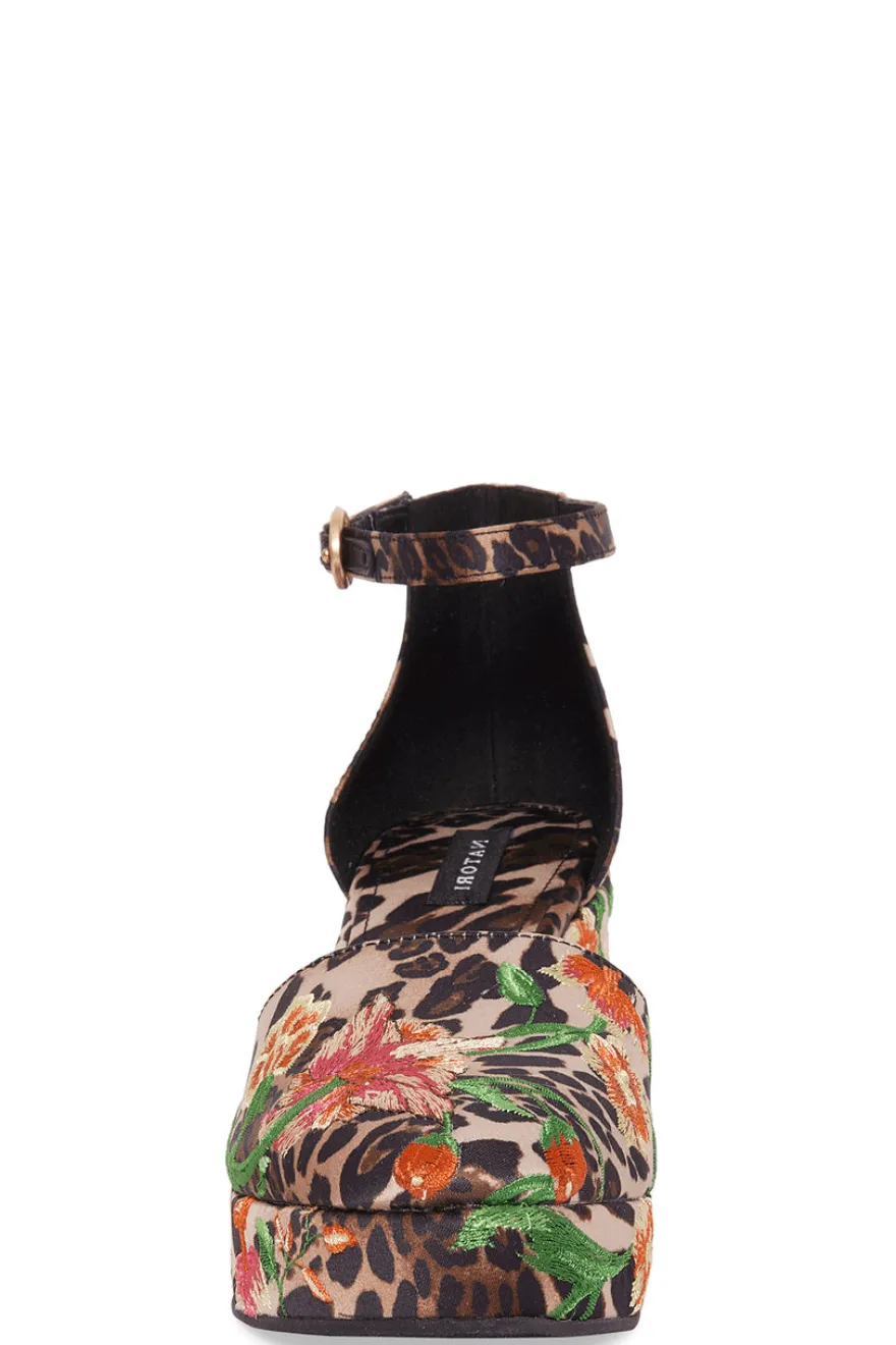 Artsy Chikayo Satin Embroidery Espadrille