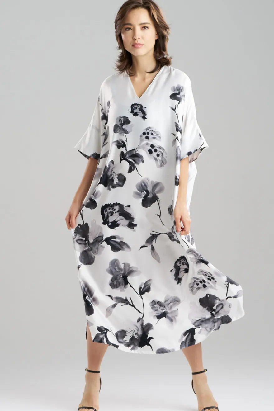 Aurelia Charmeuse V-Neck Caftan