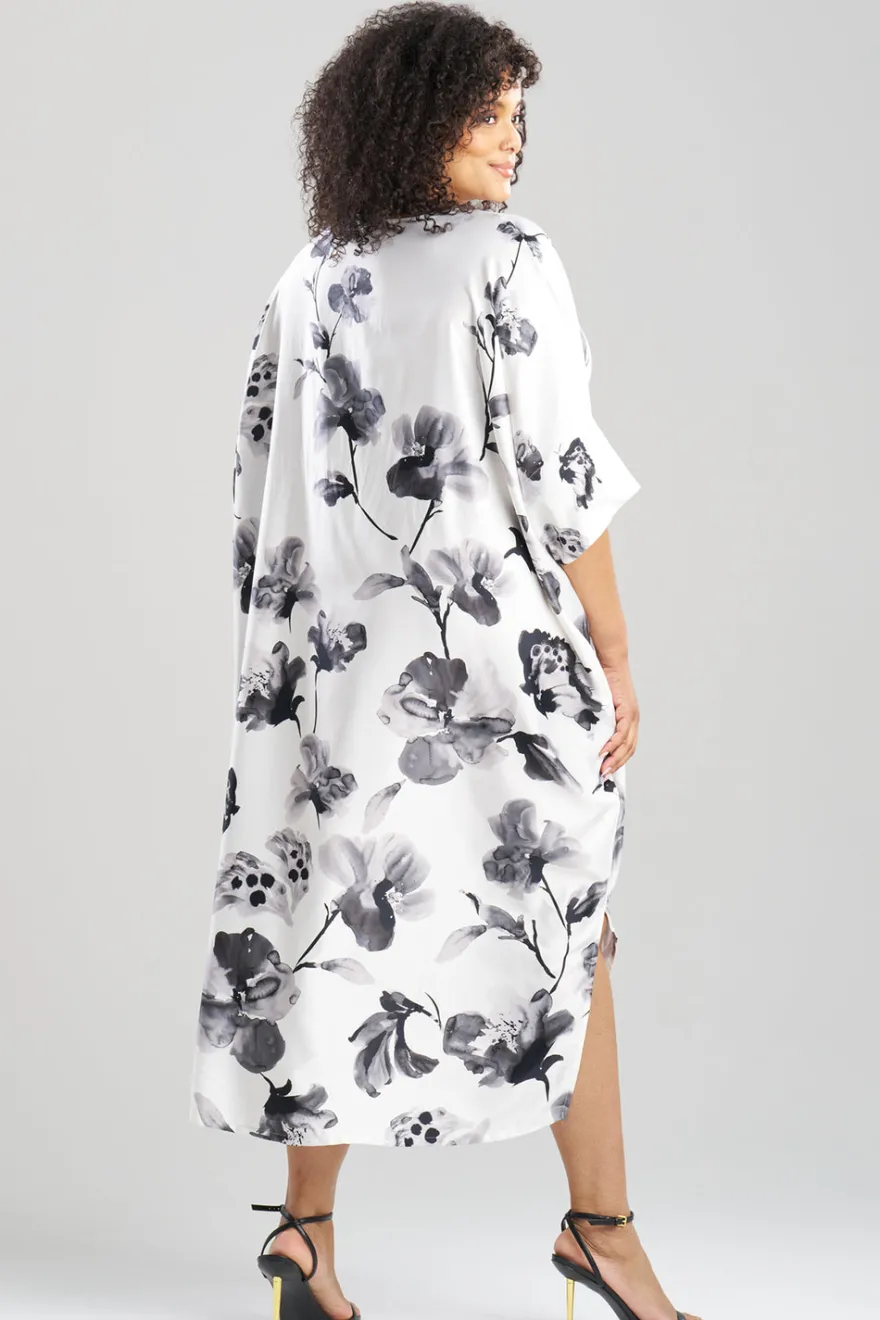 Aurelia Charmeuse V-Neck Caftan
