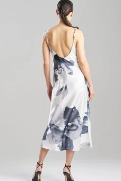 Aurelia Printed Satin Slip Dress