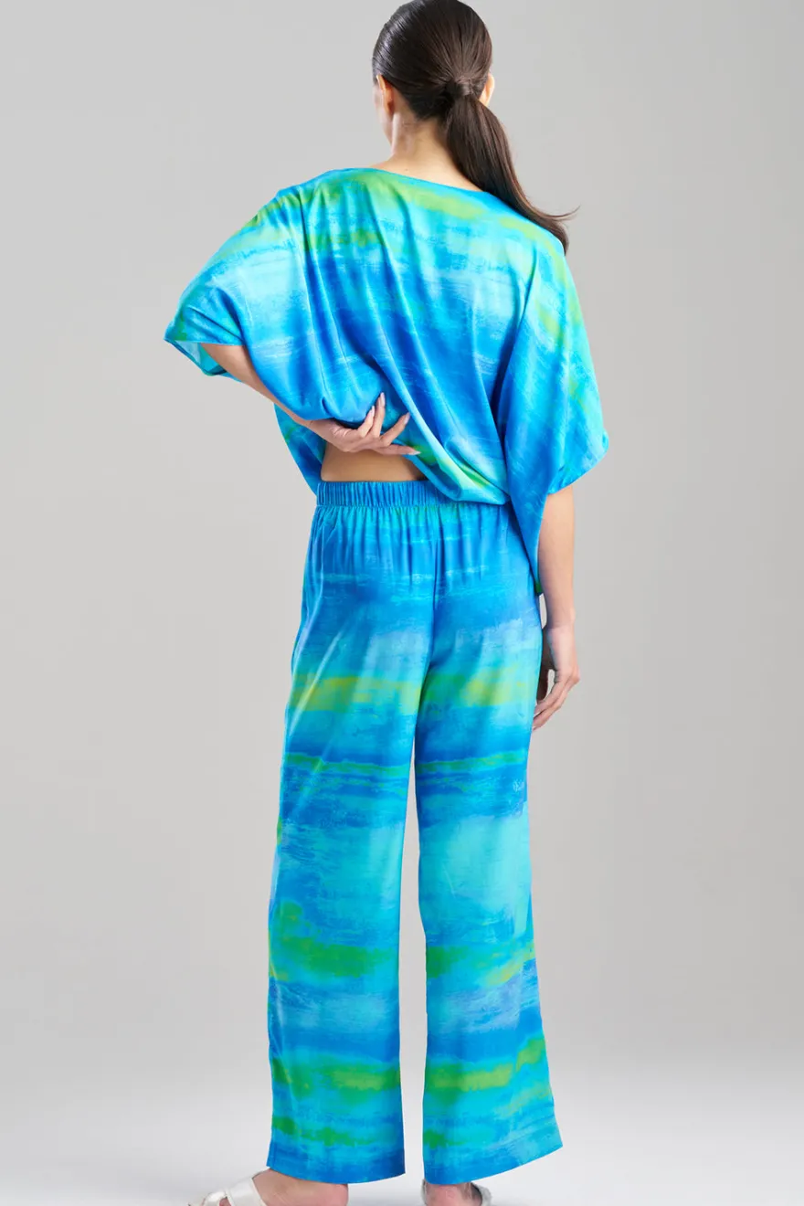 Aurora Printed Satin Pants