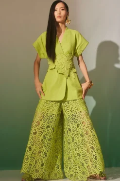 Basketweave Cotton Kimono Jacket