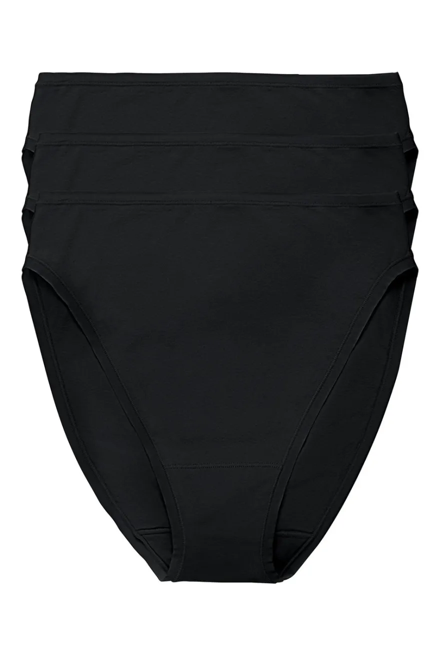 Bliss Bare Cotton High Cut Brief 3-Pack