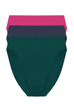 Bliss Bare Cotton High Cut Brief 3-Pack