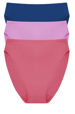 Bliss Bare Cotton High Cut Brief 3-Pack