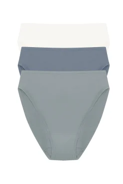 Bliss Bare Cotton High Cut Brief 3-Pack