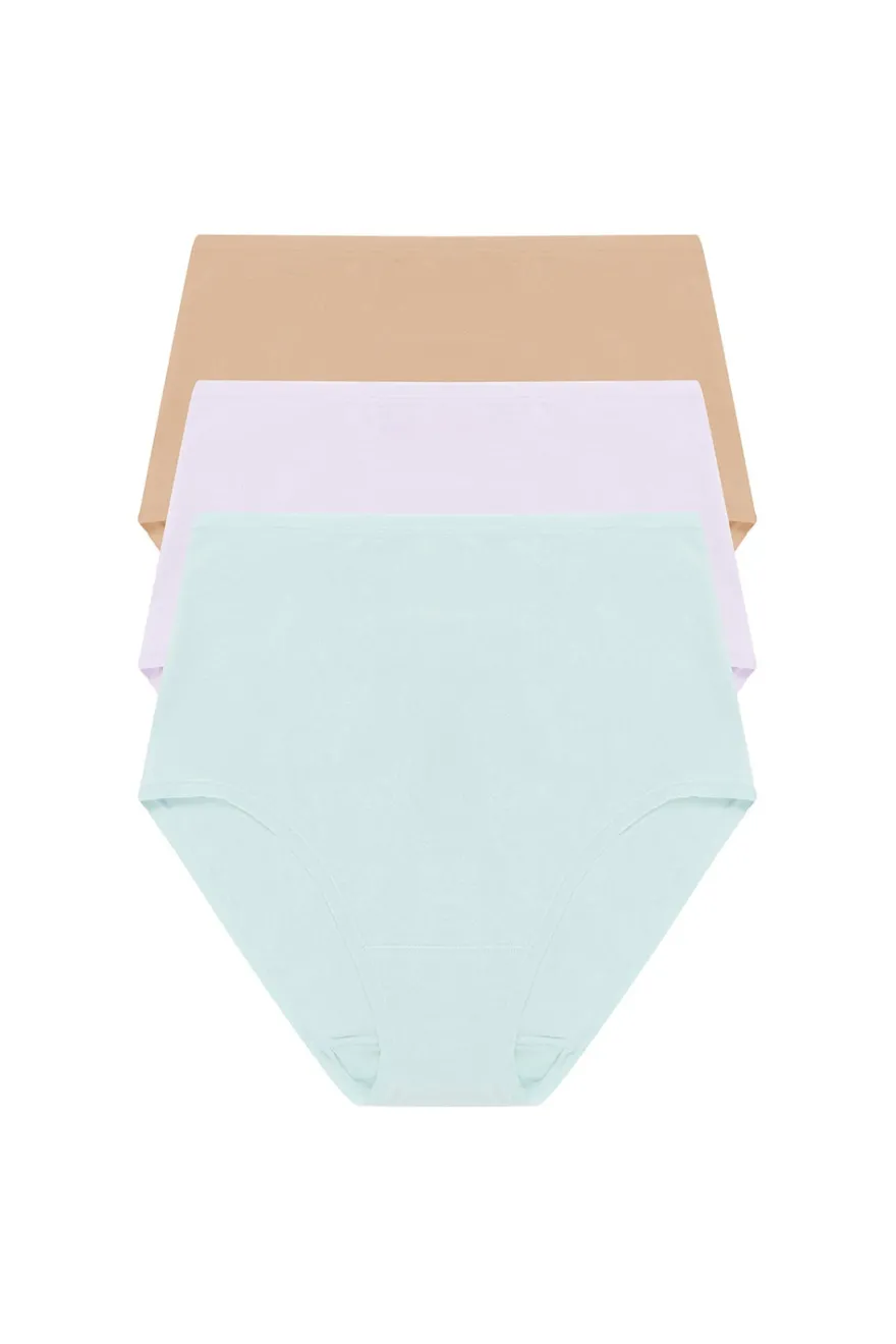 Bliss Bare Cotton High Waist Brief 3-Pack