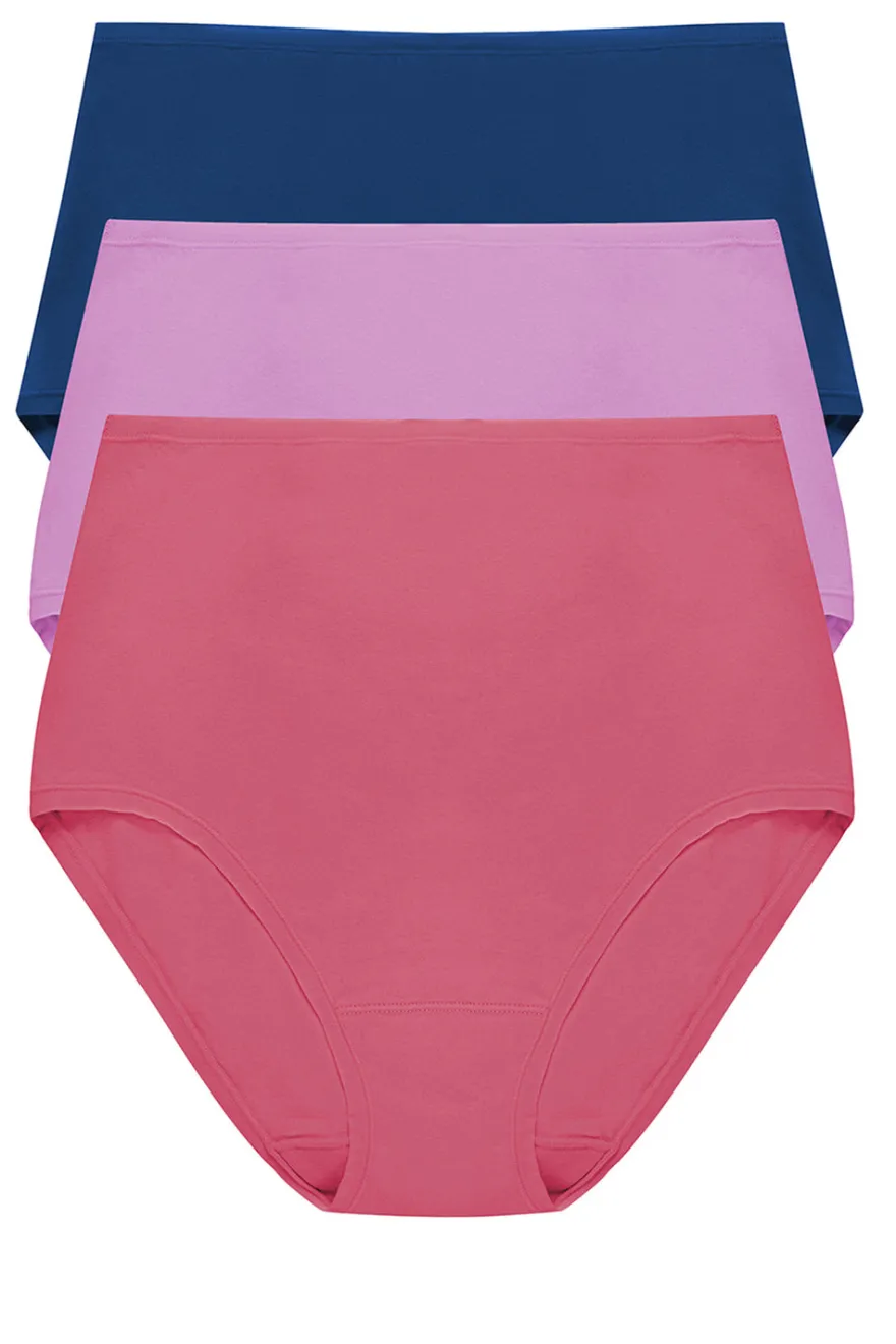 Bliss Bare Cotton High Waist Brief 3-Pack