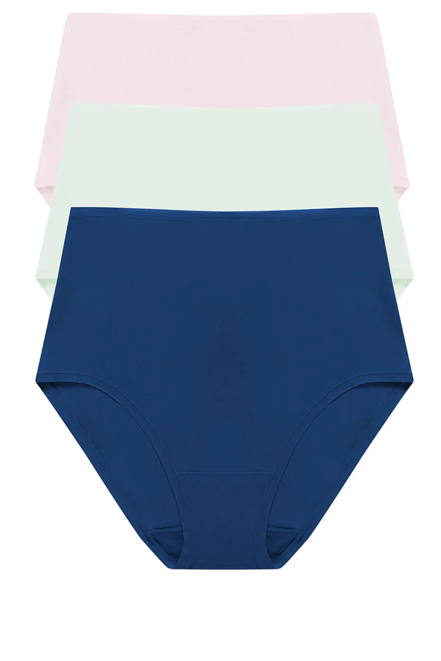 Bliss Bare Cotton High Waist Brief 3-Pack