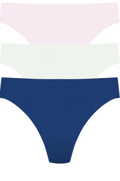 Bliss Bare Cotton Thong 3-Pack