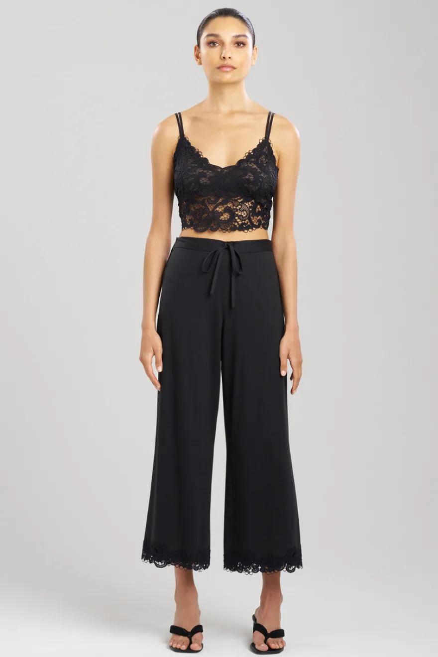 Bliss Harmony Lace Applique Cropped Pants