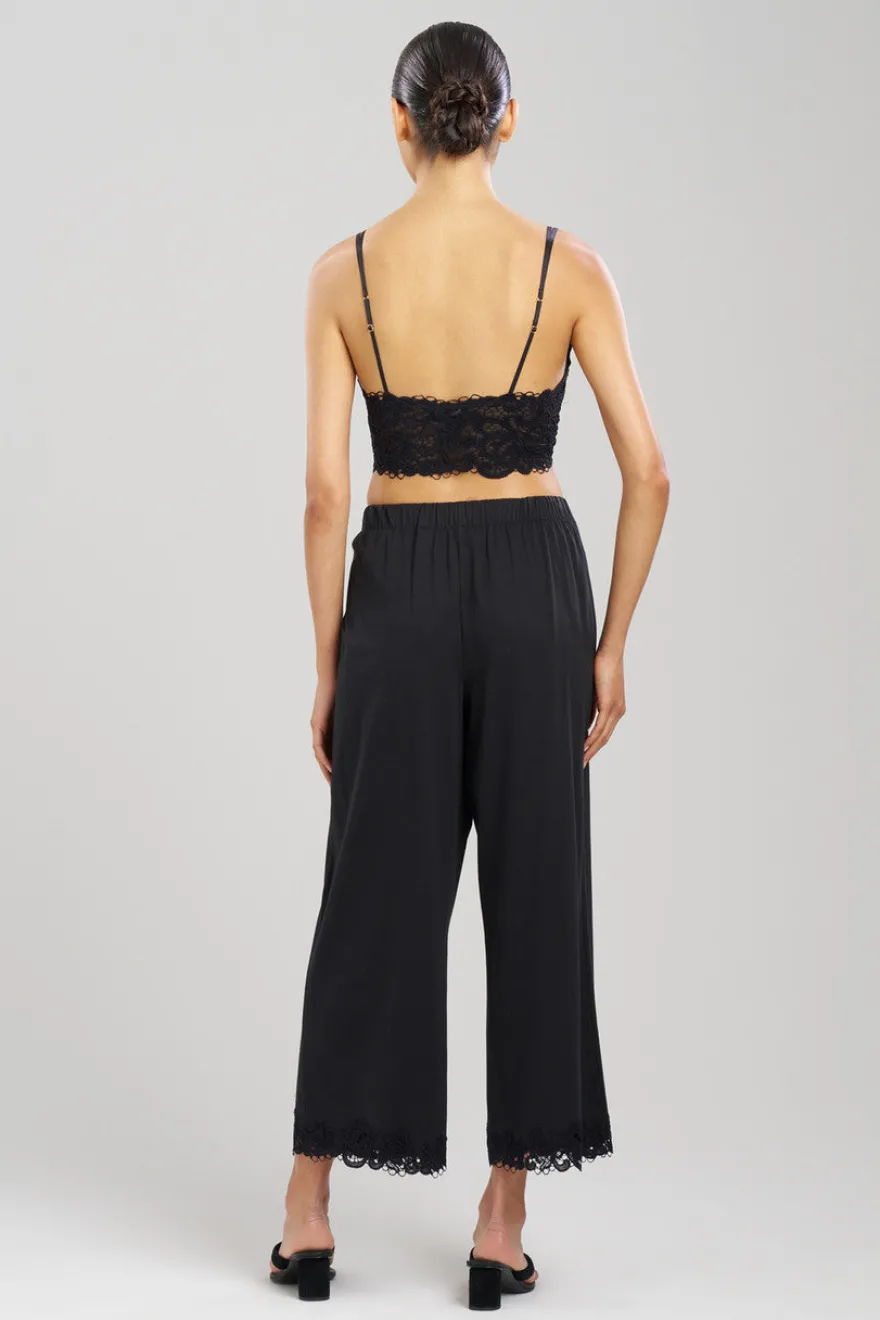 Bliss Harmony Lace Applique Cropped Pants