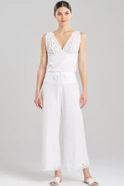 Bliss Harmony Lace Applique Cropped Pants