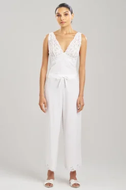 Bliss Harmony Lace Applique Cropped Pants