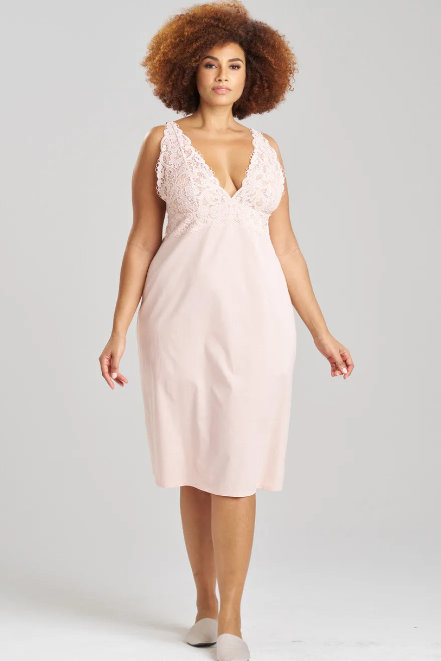 Bliss Harmony Lace V-Neck Slip Dress