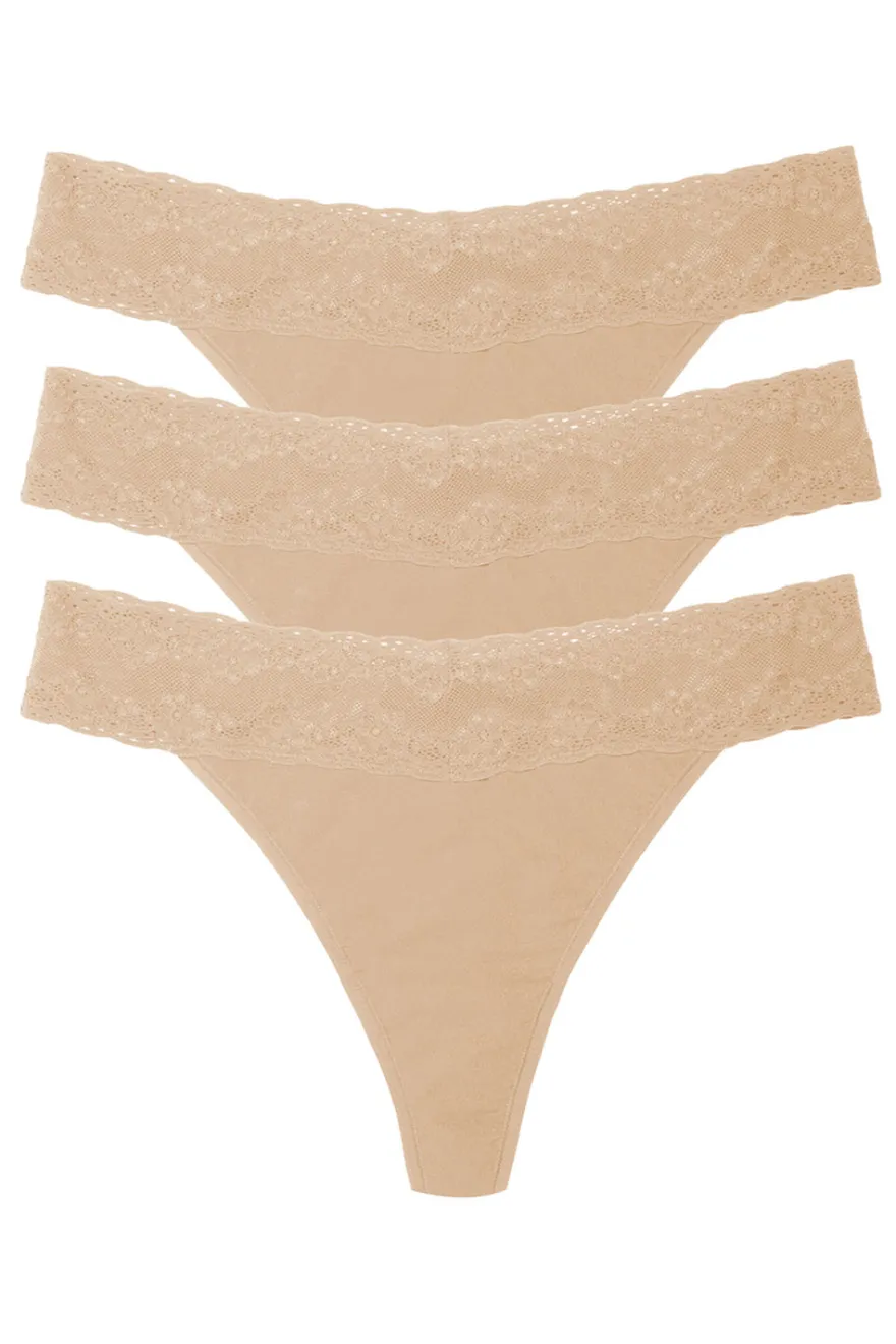 Bliss Perfection One Size Classic Thong 3-Pack