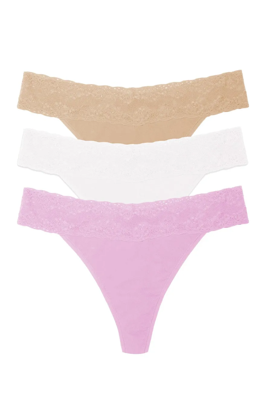 Bliss Perfection One Size Classic Thong 3-Pack