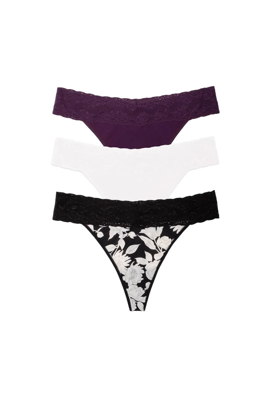 Bliss Perfection One Size Classic Thong 3-Pack