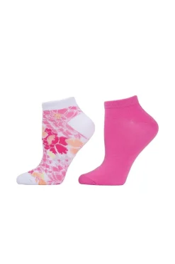Bold Floral Socks - 2 Pair Pack