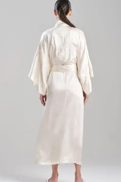Bridal's Dream Embroidered Silk Robe