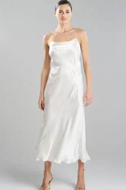Bridal's Dream Embroidered Silk Slip Dress