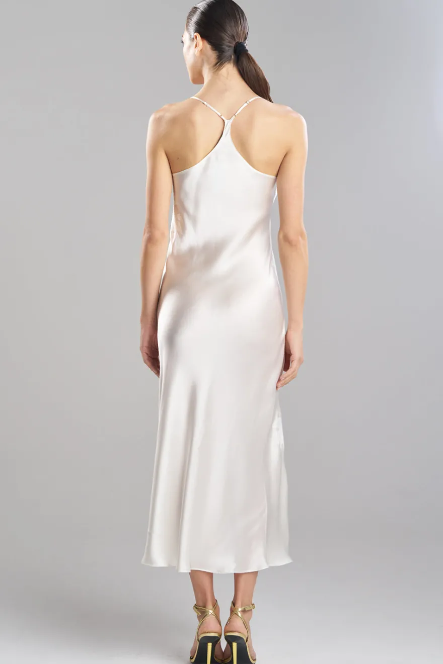 Bridal's Dream Embroidered Silk Slip Dress