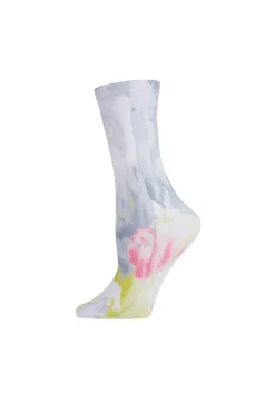 Brushstroke Printed Crew Socks