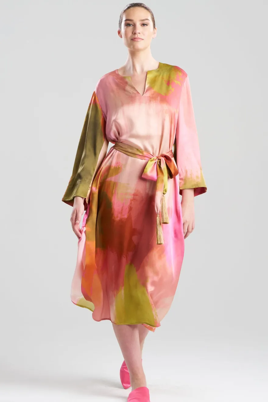 Brushstroke Silk Caftan