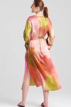 Brushstroke Silk Caftan