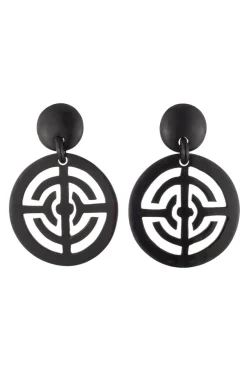 Buffalo Horn Infinity Hoop Earrings