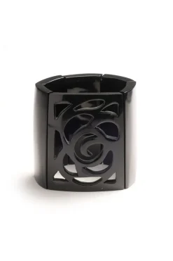 Buffalo Horn Square Scroll Bangle