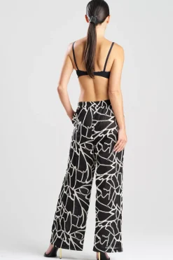 Butterfly Embroidery Cotton Pants
