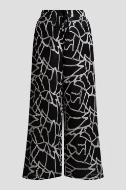 Butterfly Embroidery Cotton Pants