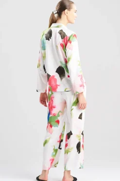 Calypso Printed Charmeuse Notch PJ