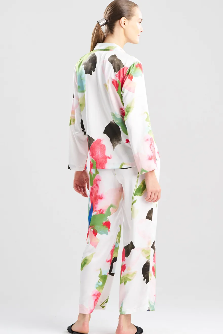 Calypso Printed Charmeuse Notch PJ