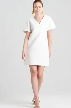 Canvas Cotton Short Sleeve Sheath Dress