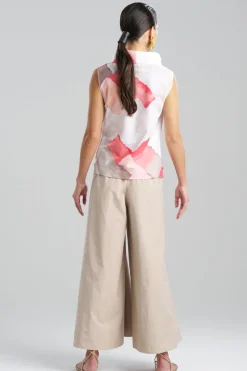 Chiyo Cotton Funnel Neck Top