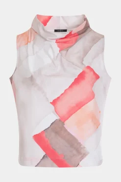 Chiyo Cotton Funnel Neck Top
