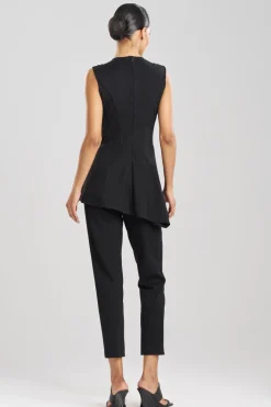 Compact Knit Asymmetrical Top