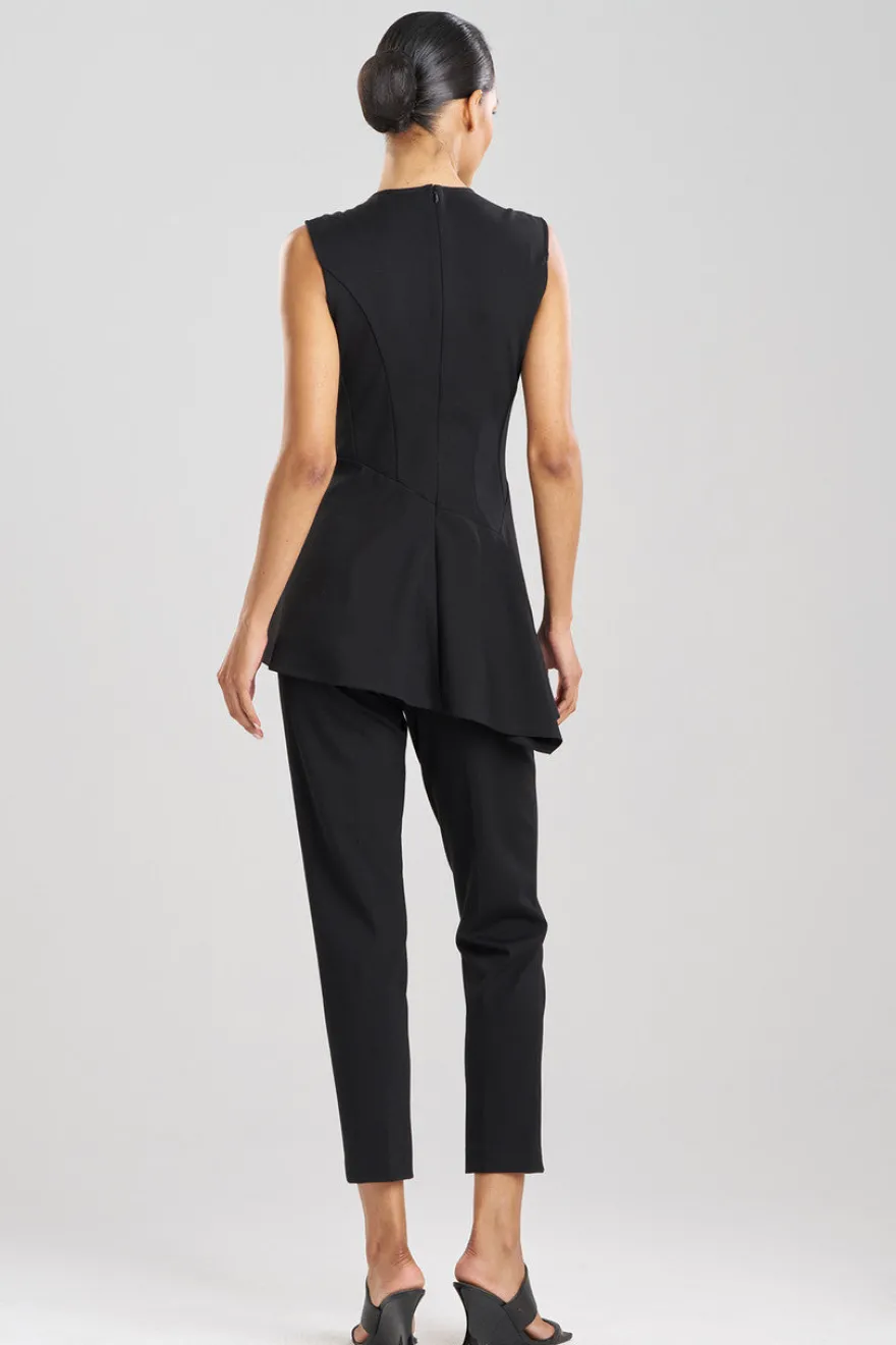 Compact Knit Asymmetrical Top