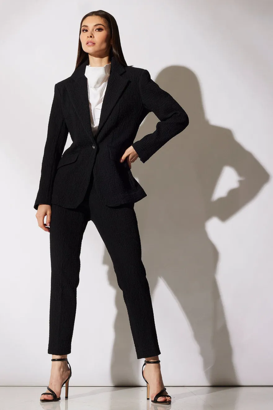 Compact Knit Side Zip Ankle Pants