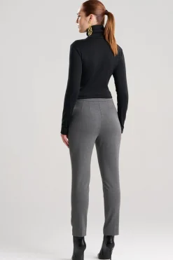 Compact Knit Side Zip Ankle Pants