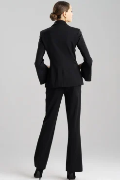 Compact Knit Two Button Lapel Blazer