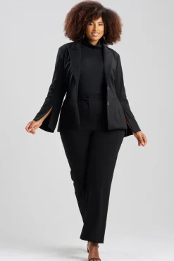 Compact Knit Two Button Lapel Blazer