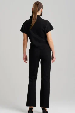 Compact Knit Wedge Funnel Top