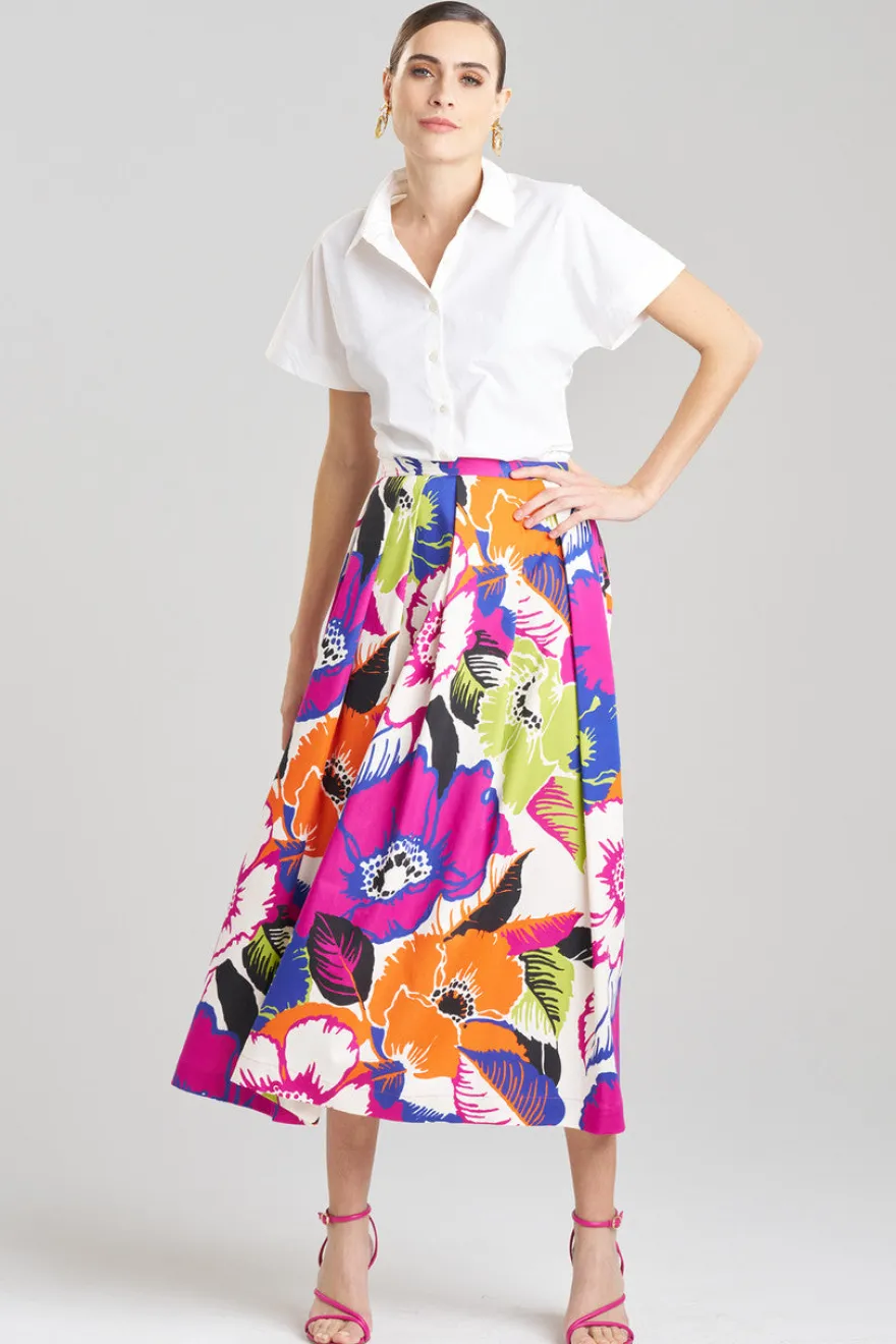 Cote D'Azur Cotton Chino Maxi Skirt