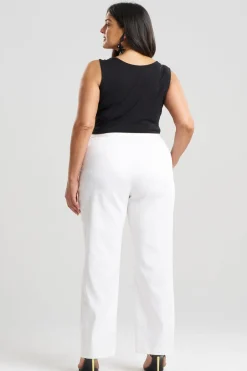 Cotton Chino Front Zip Pants
